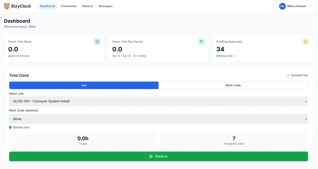 From Clock-In to Payroll in Minutes
