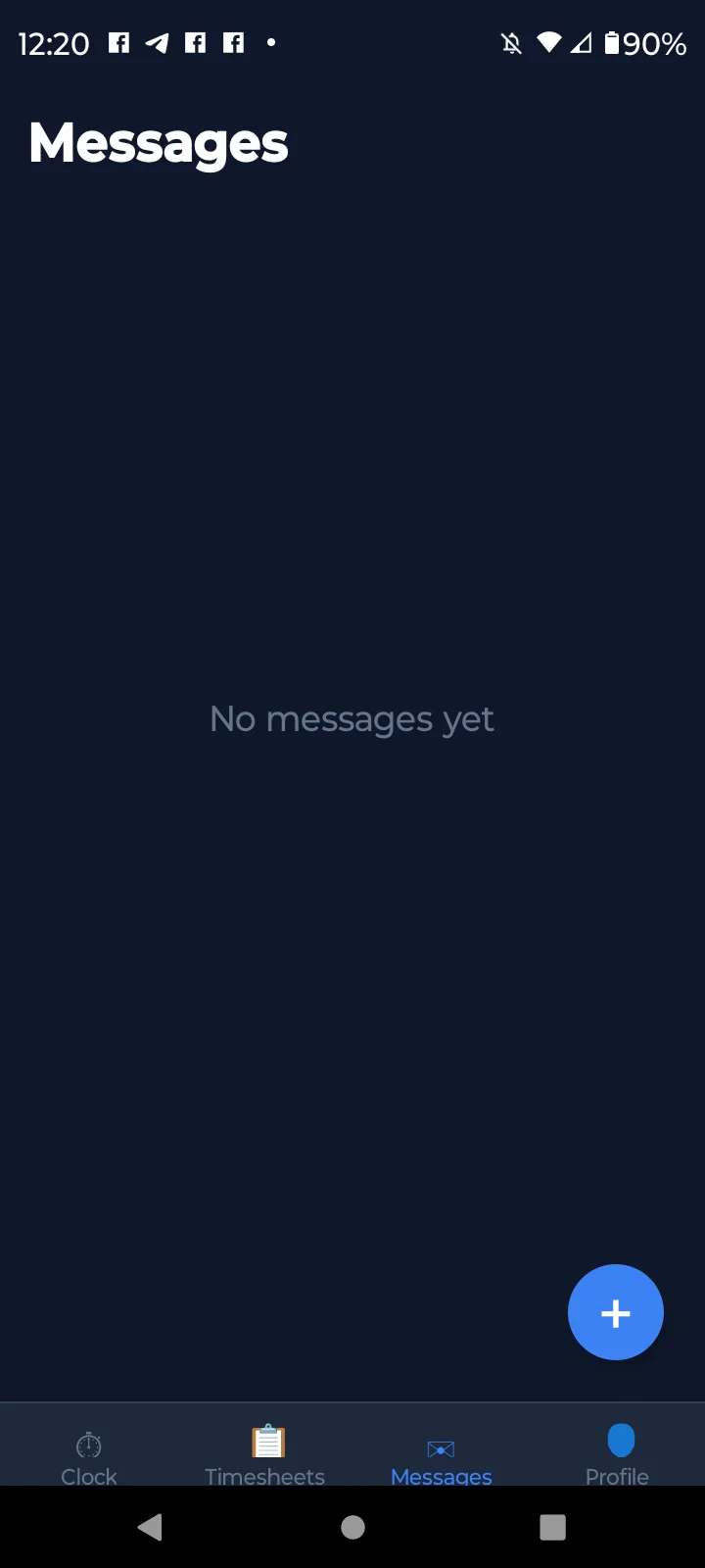 Bizy Clock Mobile Messages